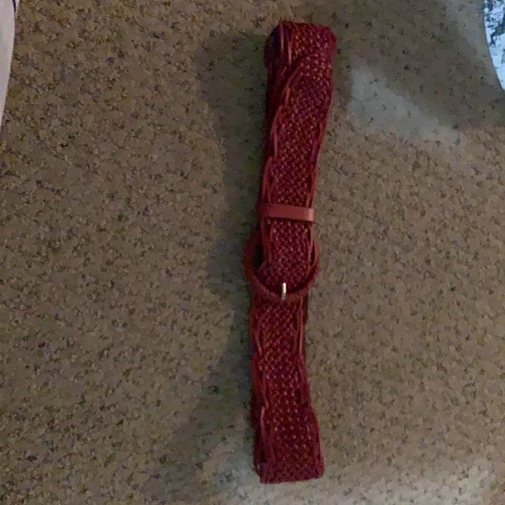 Braided leather  belt